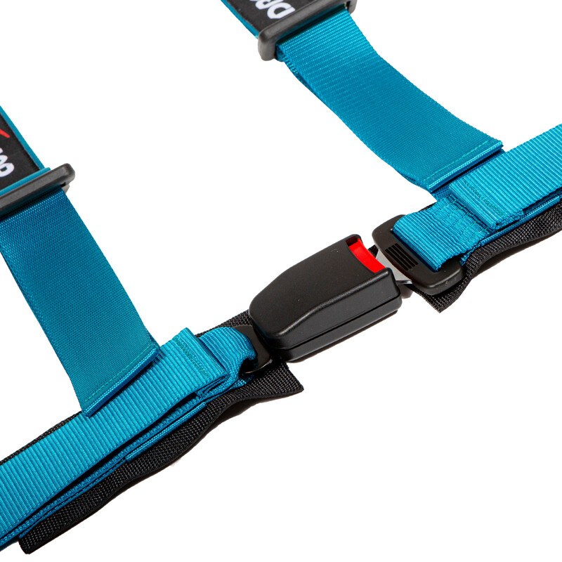 DriftShop 4 Point Harness 2" - Miami Blue - Road Approved